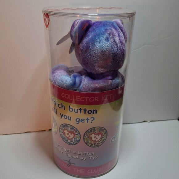Vintage TY Beanie Baby Clubby IV (2001) Retired Collectible Plush Tags & Case - Picture 2 of 7